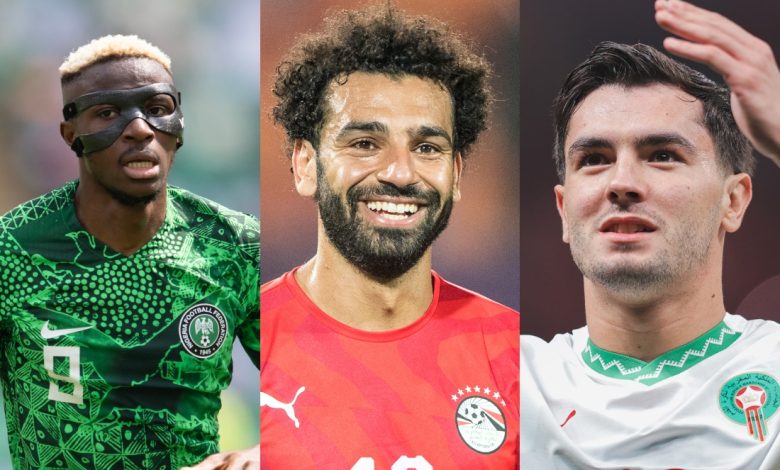 محمد صلاح- إبراهيم دياز- فيكتور أوسيمين