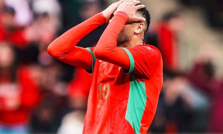 يوسف النصيري - منتخب المغرب (تصوير عمر الناصري)