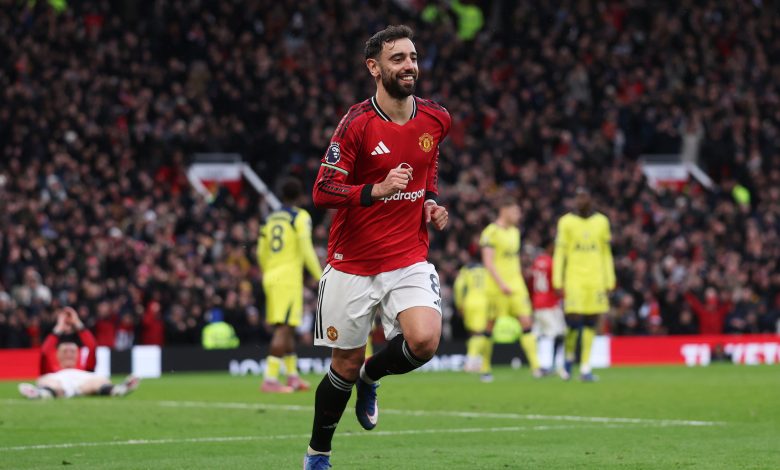 برونو فيرنانديز - مانشستر يونايتد ضد توتنهام (المصدر:Gettyimages)