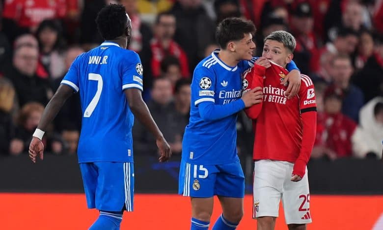 فينيسيوس جونيور - بريستياني - أردا جولر - ريال مدريد - بنفيكا - المصدر (Getty images)