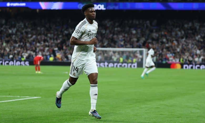 أوريلين تشواميني - ريال مدريد ضد بنفيكا (المصدر: Getty images)