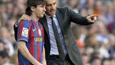 بيب جوارديولا - ليونيل ميسي - برشلونة - المصدر (Getty images)