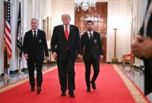 دونالد ترامب- ليونيل ميسي.. المصدر: (Gettyimages)