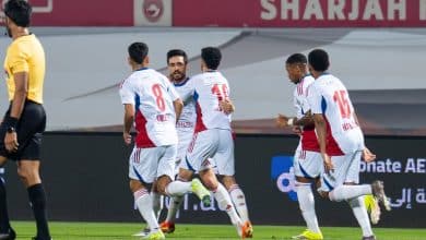 الشارقة ضد دبا الفجيرة -المصدر: حساب رابطة المحترفين الإماراتية