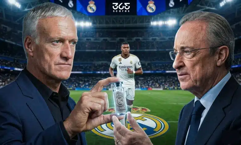 ديدييه ديشامب - فلورنتينو بيريز - كيليان مبابي - ريال مدريد