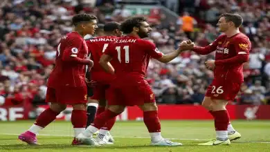 أندي روبرتسون - محمد صلاح - روبرتو فيرمينو - ليفربول - المصدر (Getty images)