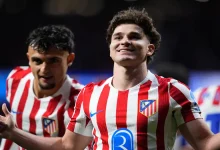 جوليان ألفاريز - أتلتيكو مدريد ضد أرسنال (المصدر: Getty images)