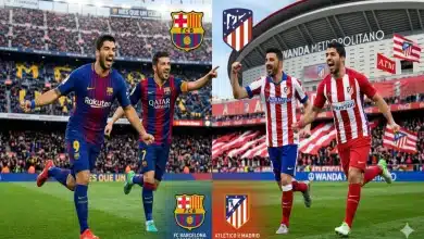 لاعبون ارتدوا قميص برشلونة وأتلتيكو مدريد - المصدر: Gemini