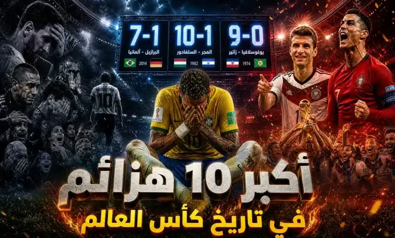 أكبر 10 هزائم في تاريخ كأس العالم