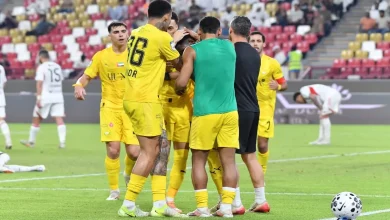 لقطات من مباراة الوصل والجزيرة- المصدر: حساب رابطة المحترفين