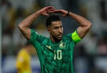 سالم الدوسري بقميص منتخب السعودية