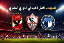 تصويت 365Scores - أفضل لاعب في الدوري المصري