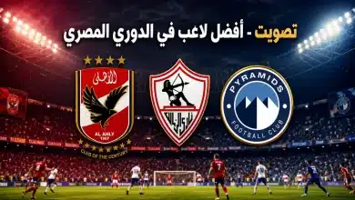 تصويت 365Scores - أفضل لاعب في الدوري المصري