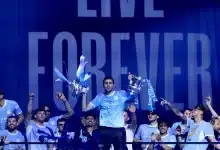 رودري في احتفالات مانشستر سيتي - المصدر (Getty images)
