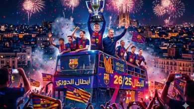 برشلونة بطل الدوري الإسباني