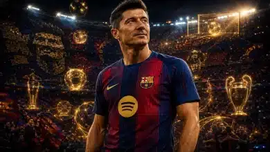 روبرت ليفاندوفسكي - برشلونة (المصدر: جيميناي)