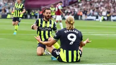 إيرلينج هالاند - برناردو سيلفا - المصدر (Getty images)