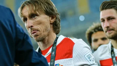 لوكا مودريتش بقميص منتخب كرواتيا