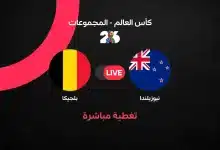 بلجيكا ضد نيوزيلندا