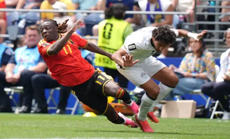 محمد هاني - جيرمي دوكو - منتخب بلجيكا - منتخب مصر - المصدر (Getty images)