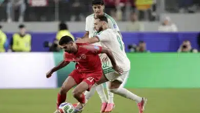 نزار الرشدان من مباراة الأردن ضد الجزائر