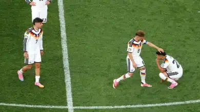 حزن لاعبي منتخب ألمانيا عقب الخسارة من باراجواي