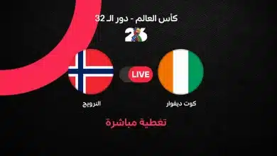 مباراة النرويج ضد كوت ديفوار في كأس العالم