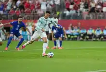 شاهد.. رونالدو يسمي الله قبل تنفيذ ركلة جزاء البرتغال ضد كرواتيا
