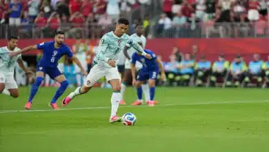 شاهد.. رونالدو يسمي الله قبل تنفيذ ركلة جزاء البرتغال ضد كرواتيا