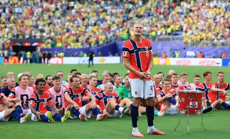 مباراة البرازيل ضد النرويج في كأس العالم - هالاند - (المصدر: Gettyimages)