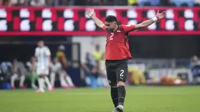 ياسر إبراهيم يسجل هدف مصر الأول في شباك الأرجنتين (فيديو)
