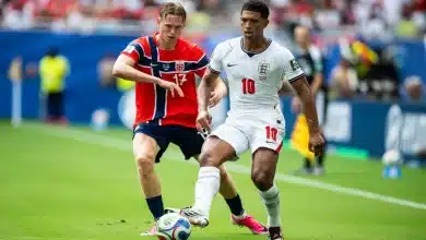 من مباراة إنجلترا ضد النرويج