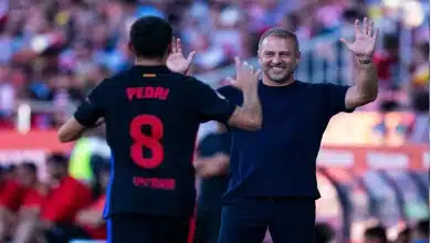 بيدري جونزاليس - هانز فليك - برشلونة - المصدر (Getty images)