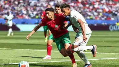 ديزيري دوي - أشرف حكيمي - المغرب ضد فرنسا (المصدر: Getty images)