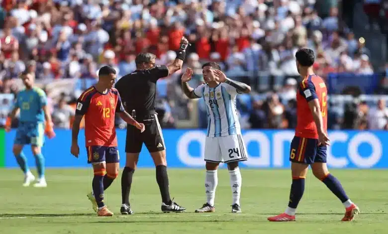 الأرجنتين ضد إسبانيا - المصدر (Getty images)