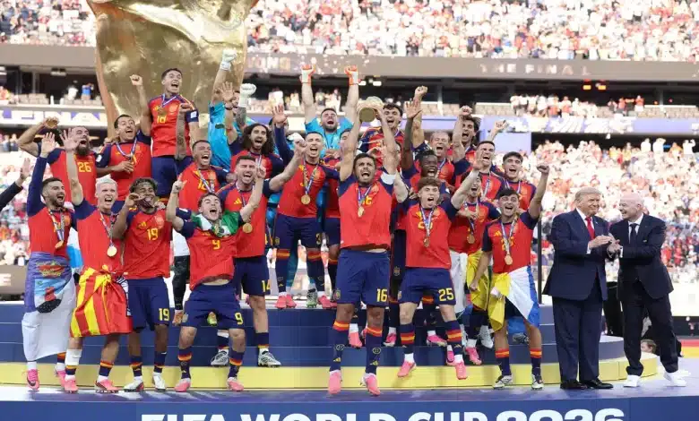 احتفالات منتخب إسبانيا بلقب كأس العالم 2026- (المصدر:Gettyimages)