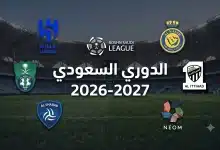 الدوري السعودي 2026-2027 (المصدر: Gemini)