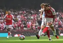 هدف كالافيوري لاعب أرسنال ضد مانشستر سيتي