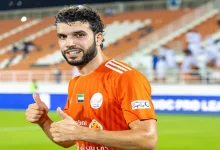 وليد أزارو من مباراة عجمان ضد حتا