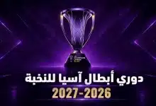 موعد قرعة دوري أبطال آسيا للنخبة 2026-2027