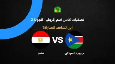 القنوات الناقلة لمباراة مصر ضد جنوب السودان في تصفيات كأس أمم إفريقيا 2027